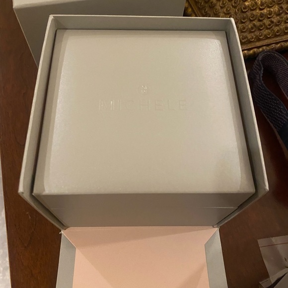 Michele Caber Mid Diamond watch Gold/Blue - Picture 4 of 14